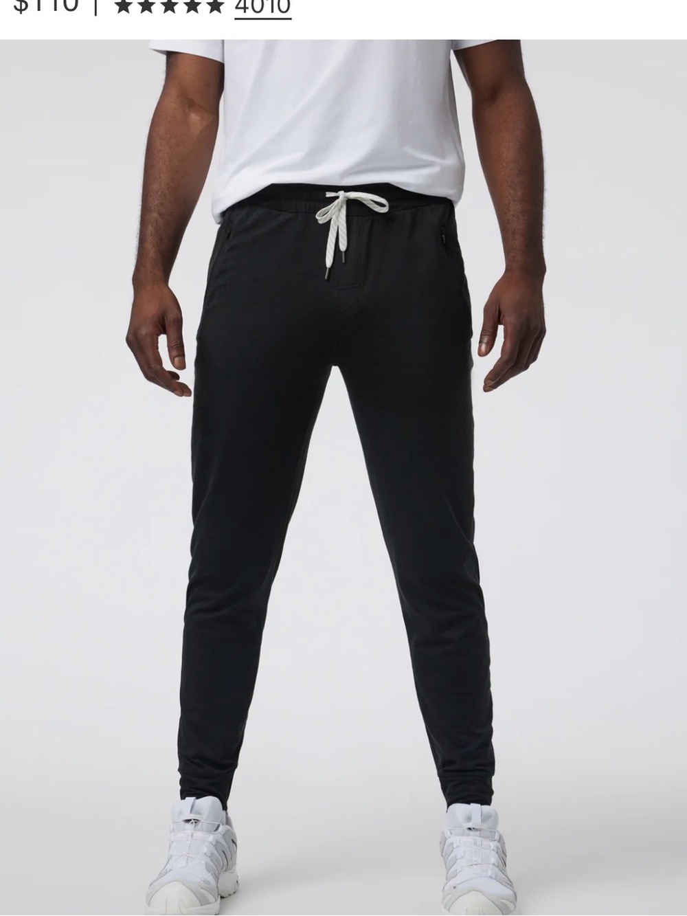 Vuori Ponto Performance Jogger Black Heather Pants
